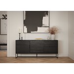 Tenzo Lipp Ash Black Dressoir 2-Deuren en 2-Lades Tenzo Lipp Ash Black Dressoir 2-Deuren en 2-Lades