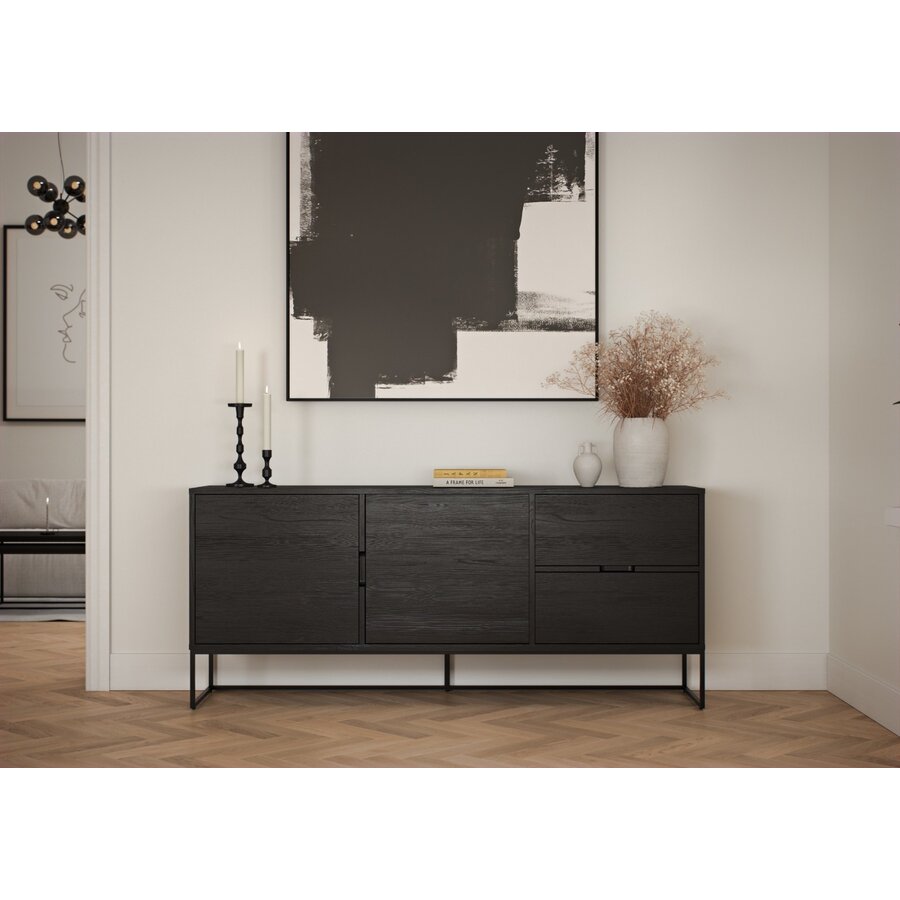Lipp Ash Black Dressoir 2-Deuren en 2-Lades Lipp Ash Black Dressoir 2-Deuren en 2-Lades