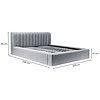 Amira 160 x 200 cm Gestoffeerd Bed Antraciet Amira 160 x 200 cm Gestoffeerd Bed Antraciet