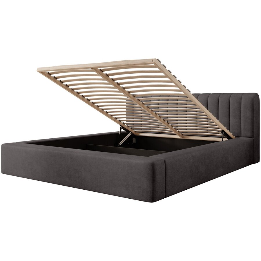 Amira 160 x 200 cm Gestoffeerd Bed Antraciet Amira 160 x 200 cm Gestoffeerd Bed Antraciet
