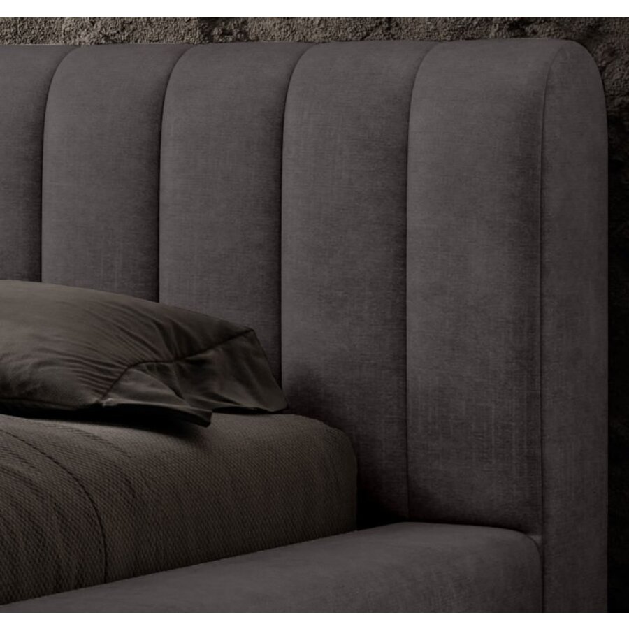 Amira 160 x 200 cm Gestoffeerd Bed Antraciet Amira 160 x 200 cm Gestoffeerd Bed Antraciet