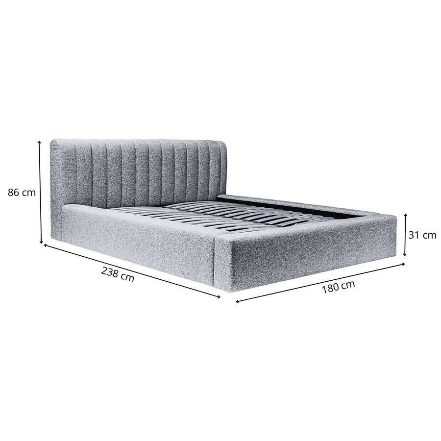 Amira 140 x 200 cm Gestoffeerd Bed Baksteenrood Amira 140 x 200 cm Gestoffeerd Bed Baksteenrood