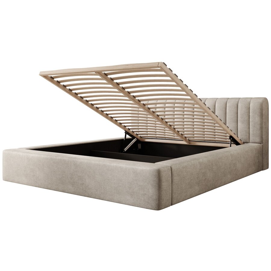 Amira 140 x 200 cm Gestoffeerd Bed Pearl Amira 140 x 200 cm Gestoffeerd Bed Pearl