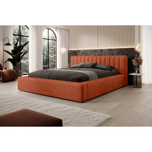 Trae Mobler Amira 180 x 200 cm Gestoffeerd Bed Baksteenrood