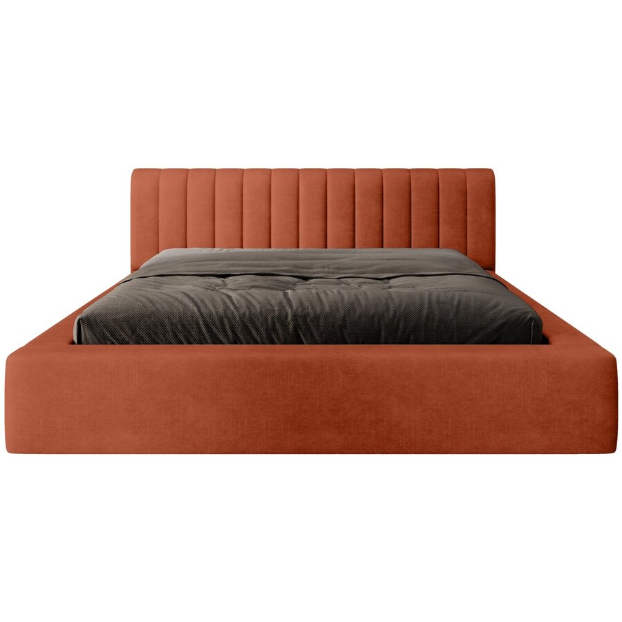 Amira 160 x 200 cm Gestoffeerd Bed Baksteenrood Amira 160 x 200 cm Gestoffeerd Bed Baksteenrood