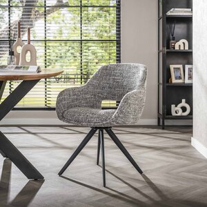 Davidi Design Gala Staalgrijs Draaistoel