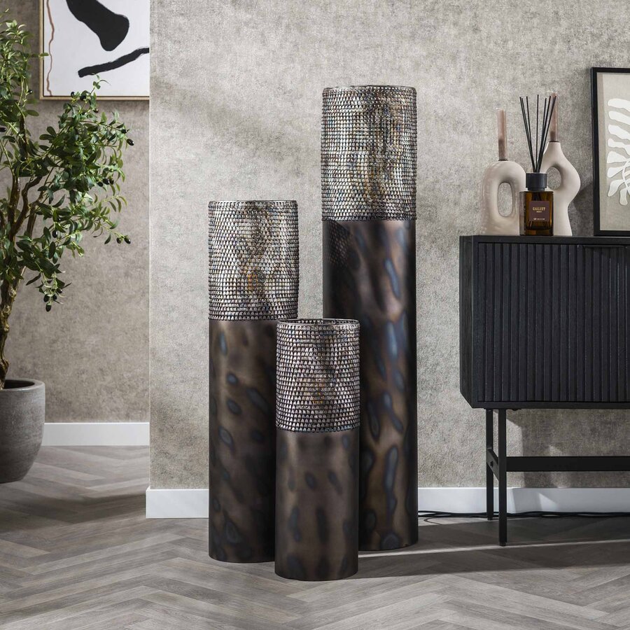 Mannes Vloerlamp Large Zwart/Bruin