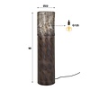 Mannes Vloerlamp Medium Zwart/Bruin