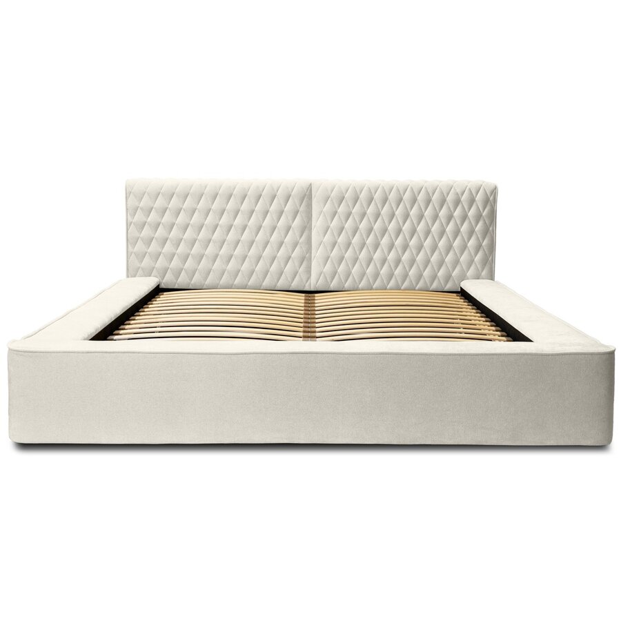 Azurro 160 x 200 cm Gestoffeerd Bed Lichtgrijs Azurro 160 x 200 cm Gestoffeerd Bed Lichtgrijs