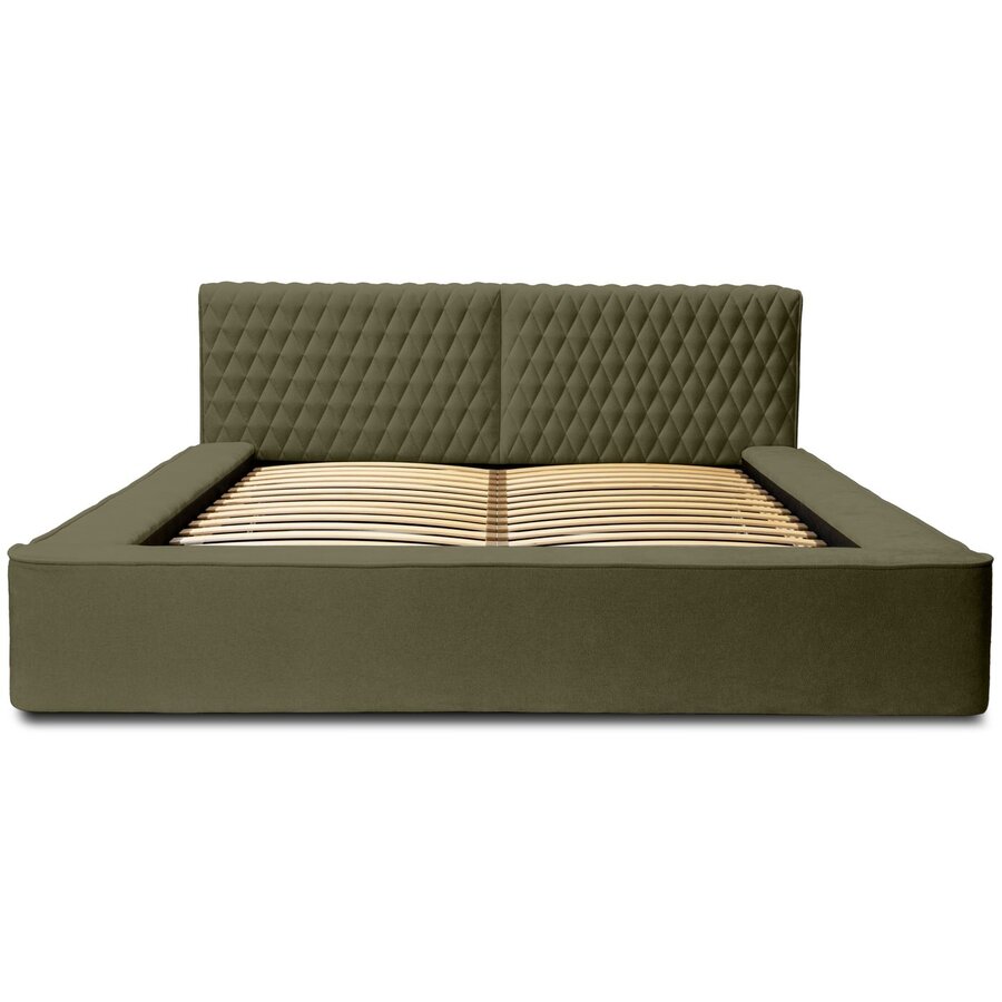 Azurro 160 x 200 cm Gestoffeerd Bed Bosgroen Azurro 160 x 200 cm Gestoffeerd Bed Bosgroen