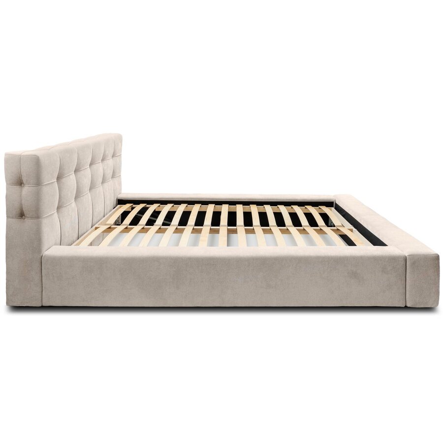 Grace 140 x 200 cm Gestoffeerd Bed Beige Grace 140 x 200 cm Gestoffeerd Bed Beige