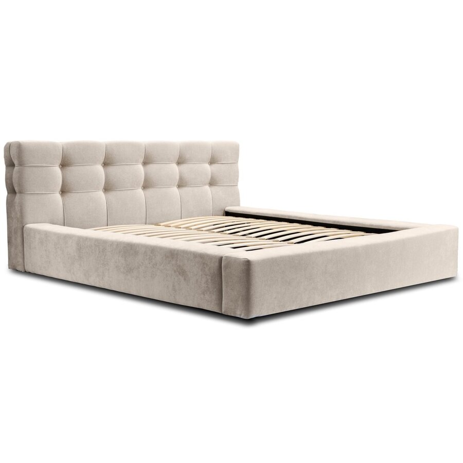 Grace 160 x 200 cm Gestoffeerd Bed Beige Grace 160 x 200 cm Gestoffeerd Bed Beige