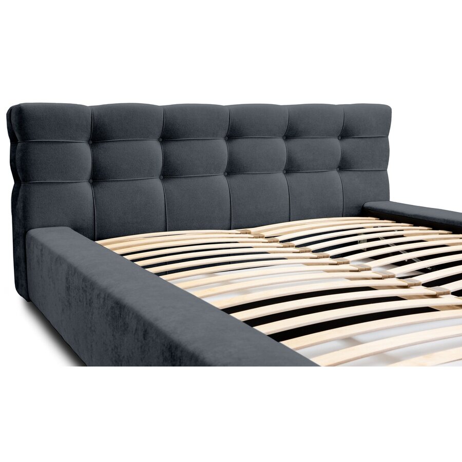 Grace 160 x 200 cm Gestoffeerd Bed Donkerblauw Grace 160 x 200 cm Gestoffeerd Bed Donkerblauw