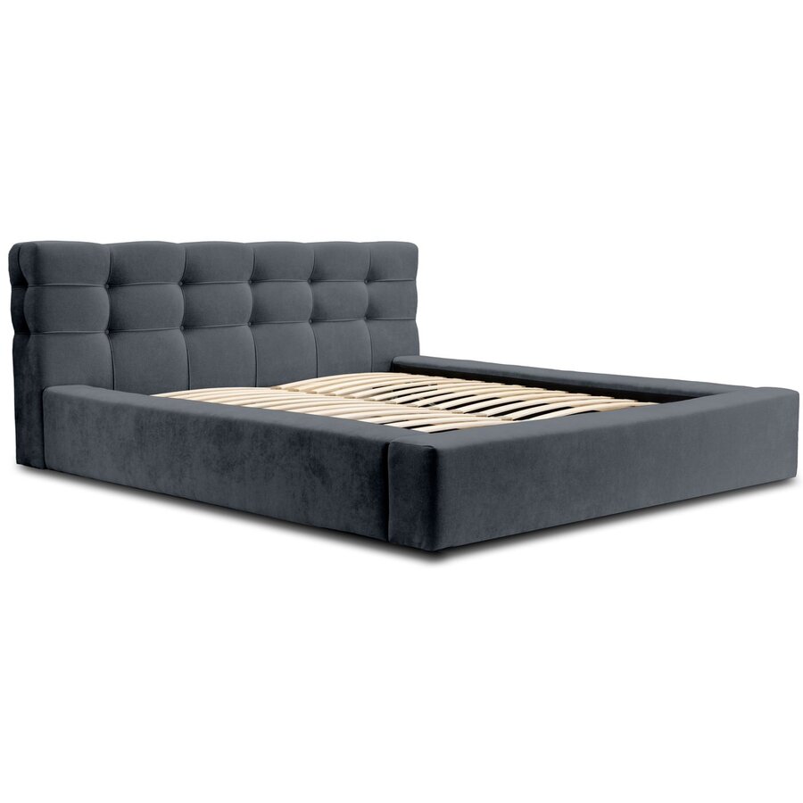 Grace 180 x 200 cm Gestoffeerd Bed Donkerblauw Grace 180 x 200 cm Gestoffeerd Bed Donkerblauw