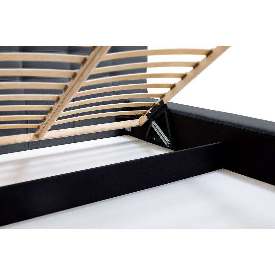 Grace 180 x 200 cm Gestoffeerd Bed Donkerblauw Grace 180 x 200 cm Gestoffeerd Bed Donkerblauw