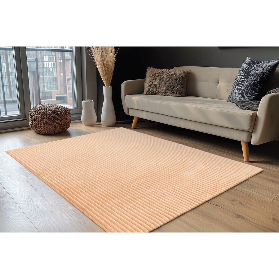 Plush 160 x 230 cm Vloerkleed Perzik Plush 160 x 230 cm Vloerkleed Perzik
