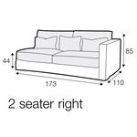 Heaven 2-Zits 173 cm Links/Rechts Heaven 2-Zits 173 cm Links/Rechts