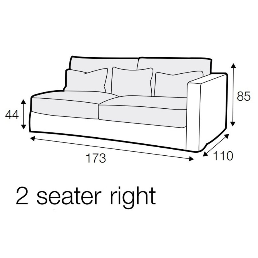 Heaven 2-Zits 173 cm Links/Rechts Heaven 2-Zits 173 cm Links/Rechts