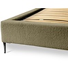 Millo 140 x 200 cm Gestoffeerd Bed Olijfgroen