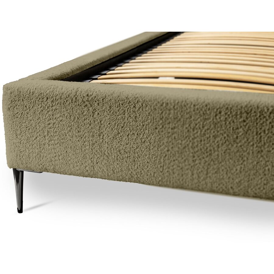 Millo 140 x 200 cm Gestoffeerd Bed Olijfgroen Millo 140 x 200 cm Gestoffeerd Bed Olijfgroen