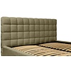 Millo 140 x 200 cm Gestoffeerd Bed Olijfgroen