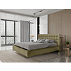 Millo 140 x 200 cm Gestoffeerd Bed Olijfgroen