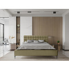 Millo 180 x 200 cm Gestoffeerd Bed Olijfgroen