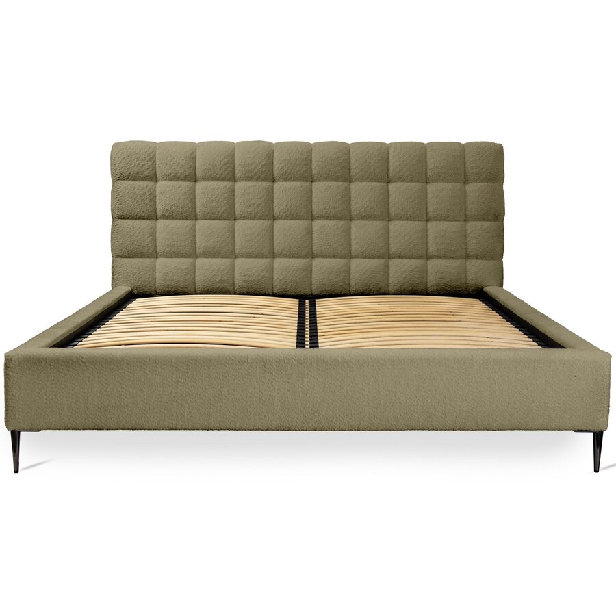 Millo 180 x 200 cm Gestoffeerd Bed Olijfgroen Millo 180 x 200 cm Gestoffeerd Bed Olijfgroen