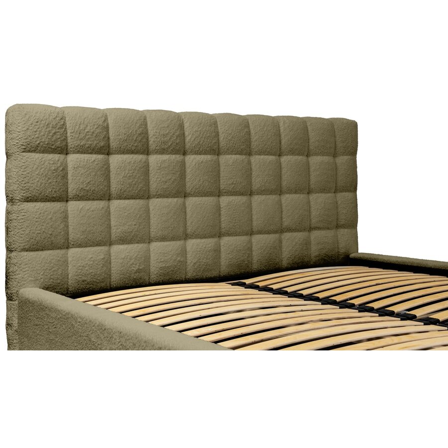 Millo 180 x 200 cm Gestoffeerd Bed Olijfgroen Millo 180 x 200 cm Gestoffeerd Bed Olijfgroen