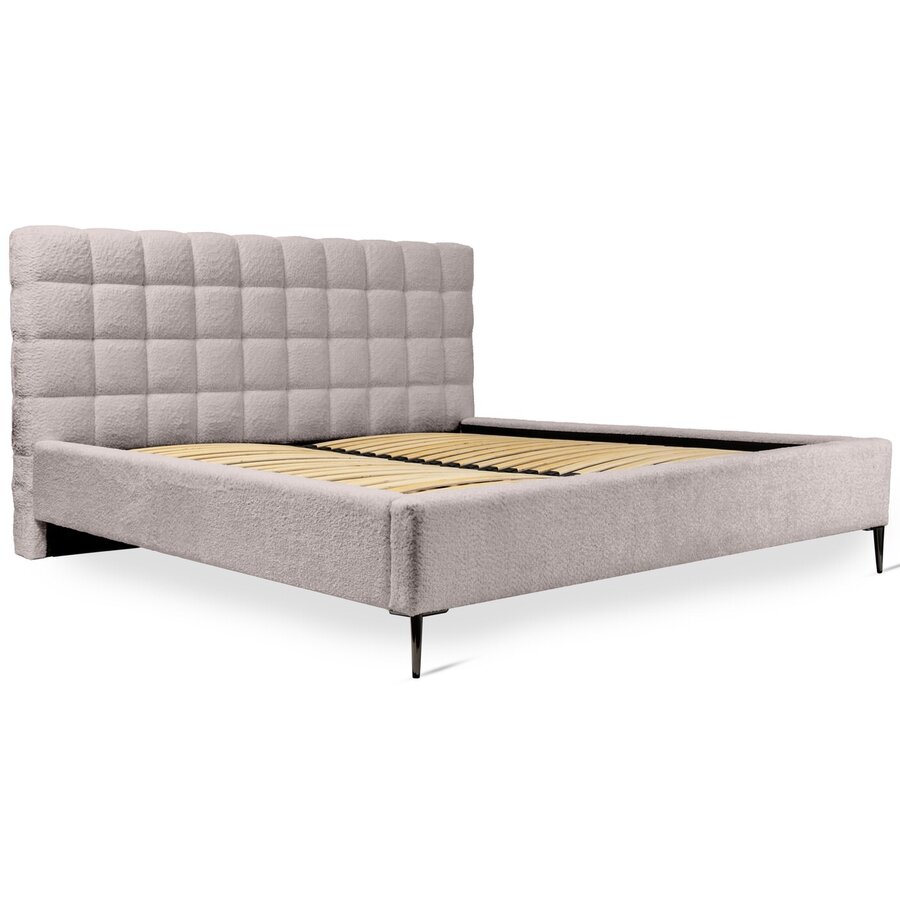 Millo 160 x 200 cm Gestoffeerd Bed Taupe Millo 160 x 200 cm Gestoffeerd Bed Taupe