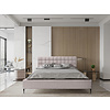 Millo 140 x 200 cm Gestoffeerd Bed Taupe