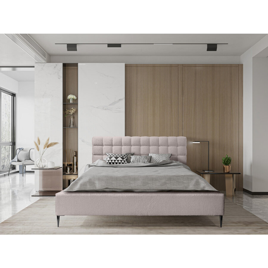 Millo 140 x 200 cm Gestoffeerd Bed Taupe Millo 140 x 200 cm Gestoffeerd Bed Taupe