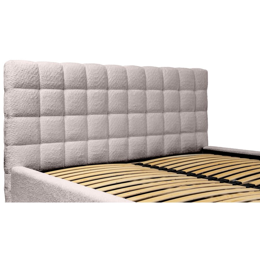 Millo 140 x 200 cm Gestoffeerd Bed Taupe Millo 140 x 200 cm Gestoffeerd Bed Taupe