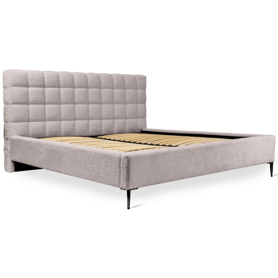 Millo 140 x 200 cm Gestoffeerd Bed Taupe Millo 140 x 200 cm Gestoffeerd Bed Taupe