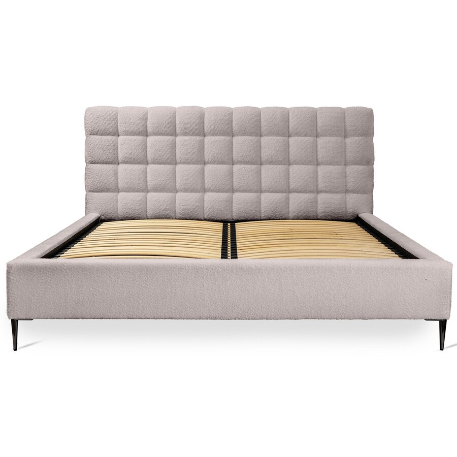 Millo 140 x 200 cm Gestoffeerd Bed Taupe Millo 140 x 200 cm Gestoffeerd Bed Taupe