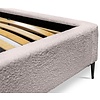 Millo 140 x 200 cm Gestoffeerd Bed Taupe