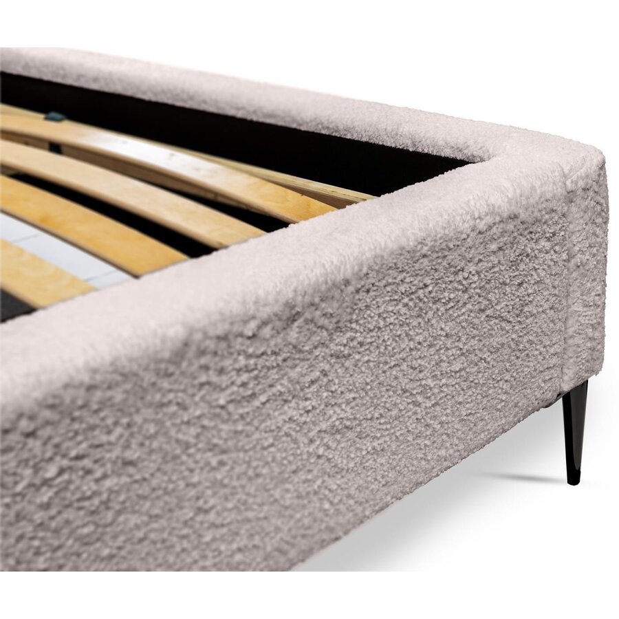 Millo 140 x 200 cm Gestoffeerd Bed Taupe Millo 140 x 200 cm Gestoffeerd Bed Taupe