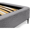 Millo 140 x 200 cm Gestoffeerd Bed Tingrijs