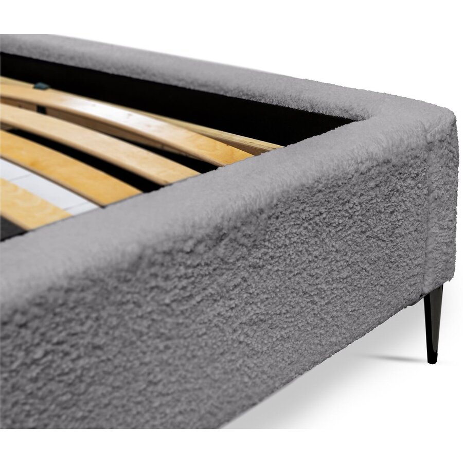 Millo 160 x 200 cm Gestoffeerd Bed Tingrijs Millo 160 x 200 cm Gestoffeerd Bed Tingrijs