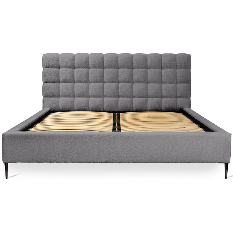 Millo 160 x 200 cm Gestoffeerd Bed Tingrijs Millo 160 x 200 cm Gestoffeerd Bed Tingrijs