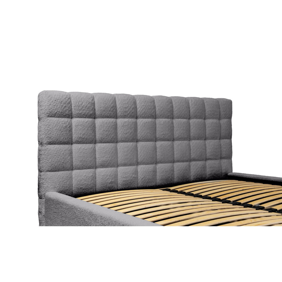 Millo 180 x 200 cm Gestoffeerd Bed Tingrijs