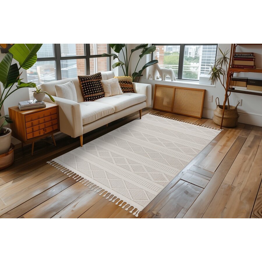 Tunis 200 x 290 cm Vloerkleed Ivory 401 Tunis 200 x 290 cm Vloerkleed Ivory 401