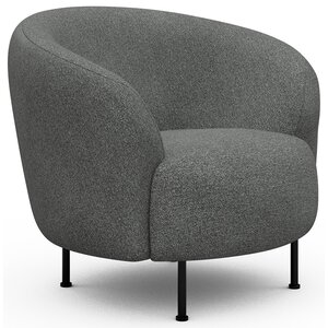 Kragelund Gran Fauteuil Grijs Bouclé Cirkel-Poot