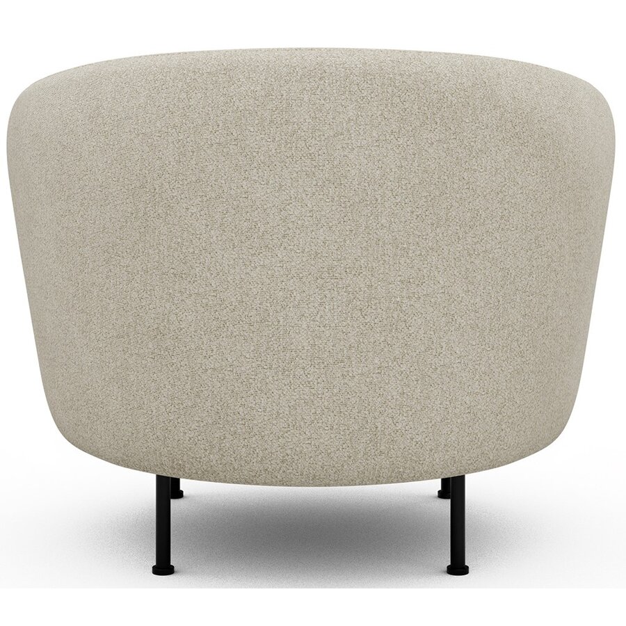 Gran Fauteuil Gebroken Wit Bouclé Cirkel-Poot Gran Fauteuil Gebroken Wit Bouclé Cirkel-Poot