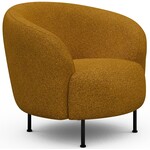Kragelund Gran Fauteuil Oker Bouclé Cirkel-Poot Kragelund Gran Fauteuil Oker Bouclé Cirkel-Poot