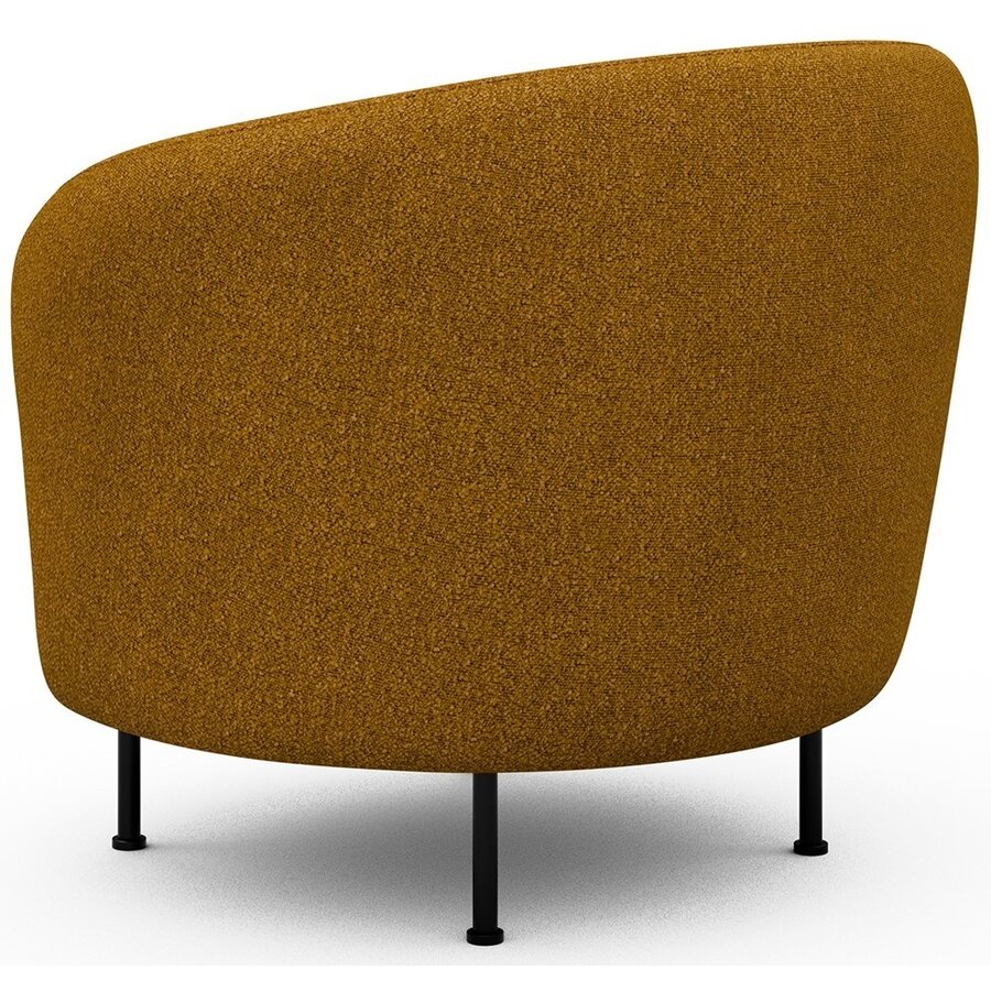 Gran Fauteuil Oker Bouclé Cirkel-Poot Gran Fauteuil Oker Bouclé Cirkel-Poot