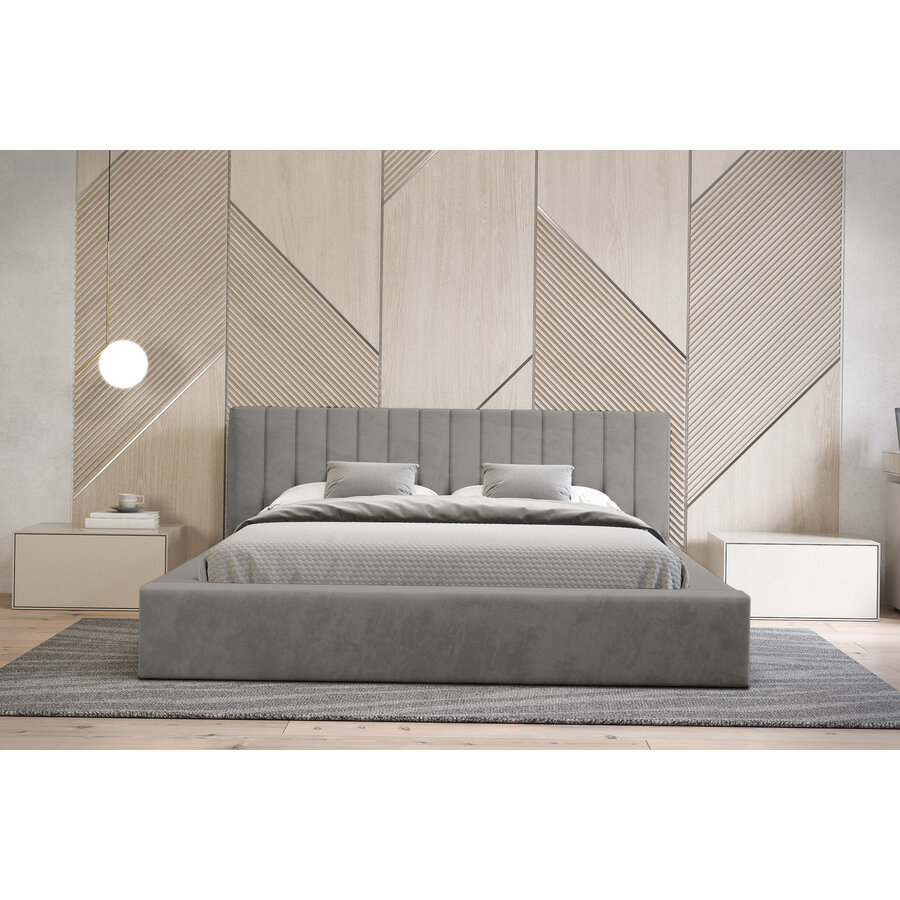 Como 180 x 200 cm Gestoffeerd Bed Grijs