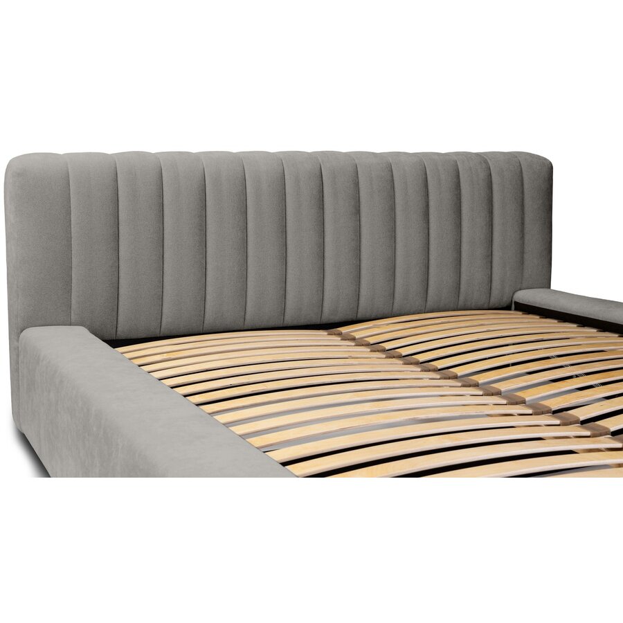 Como 140 x 200 cm Gestoffeerd Bed Grijs