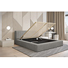 Como 140 x 200 cm Gestoffeerd Bed Grijs