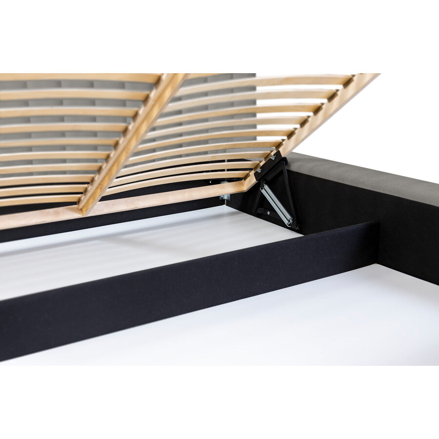 Como 140 x 200 cm Gestoffeerd Bed Grijs